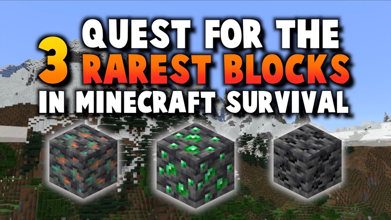 Minecraft 1.17: QUEST FOR THE RAREST BLOCKS - YouTube