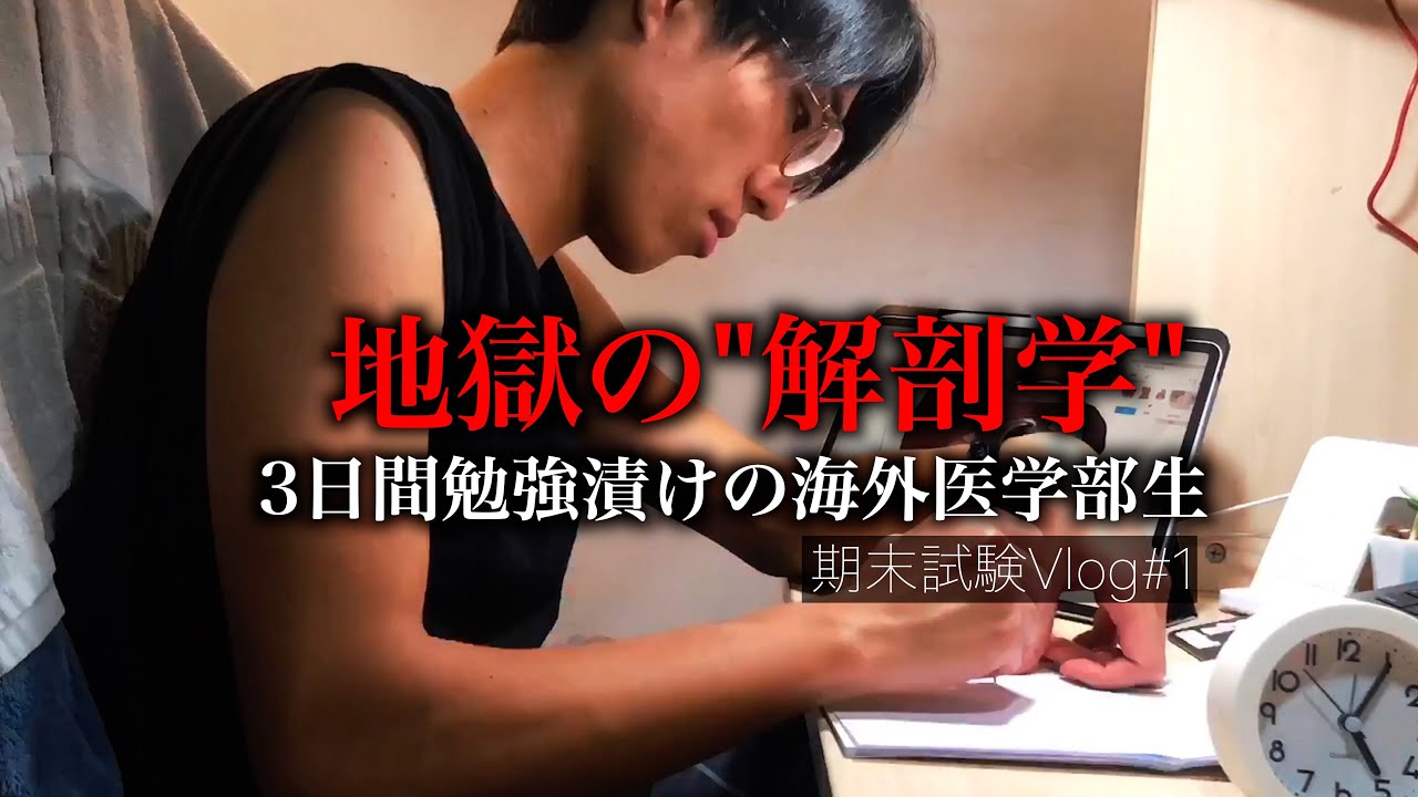 3-дневный влог студентов-медиков, готовящихся к финальному экзамену по анатомии
