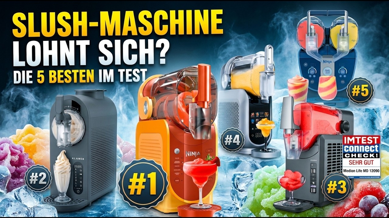 Welche Slush-Maschine lohnt sich? Die 5 Besten im Test