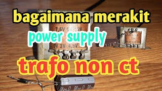 HOW TO MAKE A NON-CT TRANSFORMER POWER SUPPLY ‼ JUST 1 DIODE AND 1 ELCO