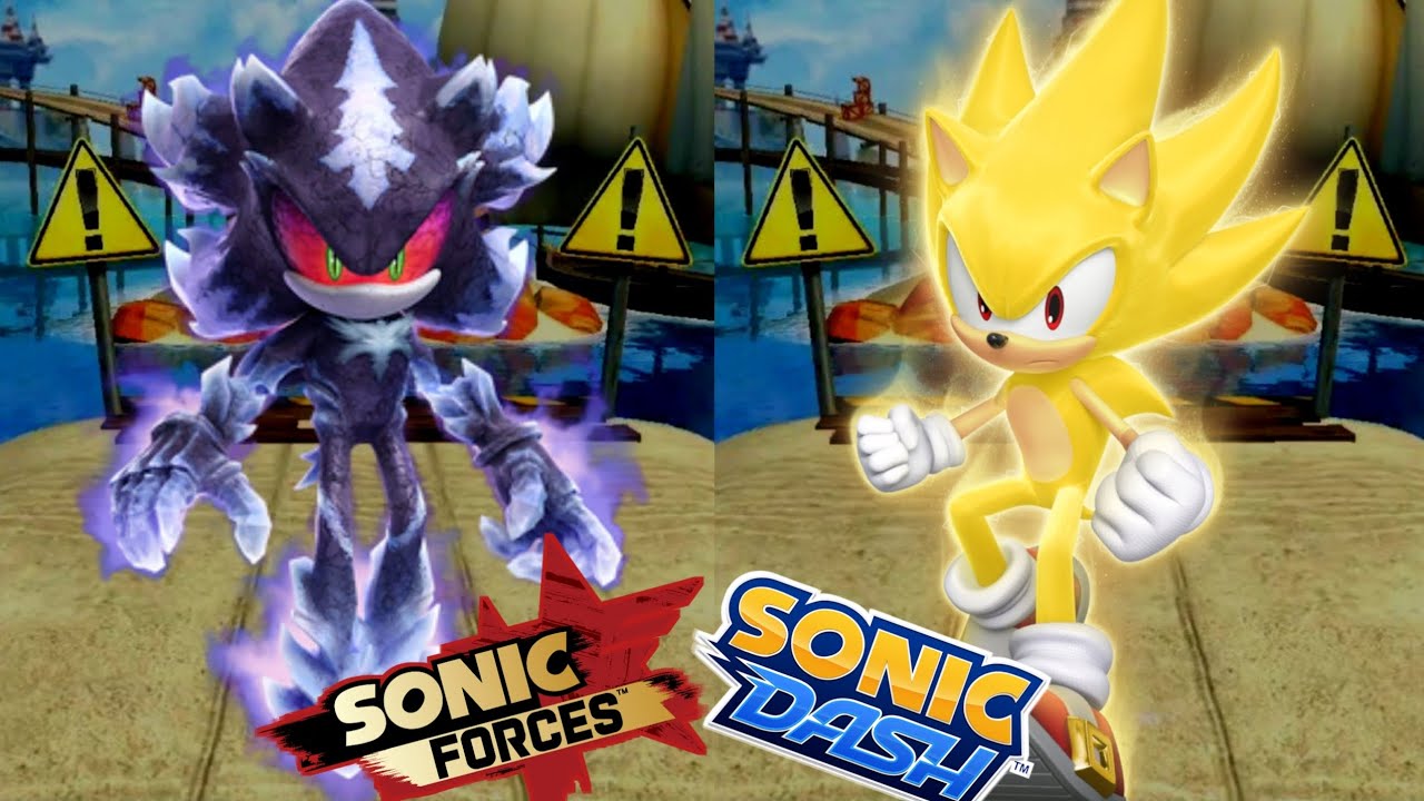 Mephiles Sonic Forces vs Super Sonic Dash | vs All Bosses Zazz Eggman ...