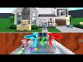 I Built SECRET WATERPARK Under Friends Home! (Roblox)