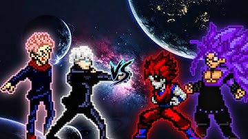 Sukuna V1.7 OP (New) & Limitless Gojo VS Goku Terror Final & Ghost SSJ5 in Jump Force Mugen😱