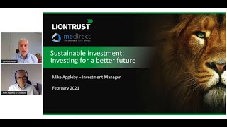 medirectalk 25 February 2021: Sustainable Investments - Investing for a Better Future
Mike Appleby, the Head of Social Responsible Investment Thematic Research within the Liontrust Sustainable Future Funds, gave his insight on Sustainable investments and why he believes the are the investments for a better future!
The information given during this seminar is being provided by Liontrust Sustainable Future Funds. The information contained in this talk is for general information purposes only and is neither intended to provide legal or other professional advice nor does it commit MeDirect Bank (Malta) plc to any obligation whatsoever. The information available during the seminar is not intended to be a suggestion, recommendation or solicitation to buy, hold or sell, any securities and is not guaranteed as to accuracy or completeness. The financial instruments discussed may not be suitable for all investors and investors must make their own informed decisions and seek their own advice regarding the appropriateness of investing in financial instruments or implementing strategies discussed herein.
MeDirect Bank (Malta) plc, company registration number C34125, is licensed to undertake the business of banking in terms of the Banking Act (Cap. 371) and investment services under the Investment Services Act (Cap. 370). medirectalk 25 February 2021: Sustainable Investments - Investing for a Better Future