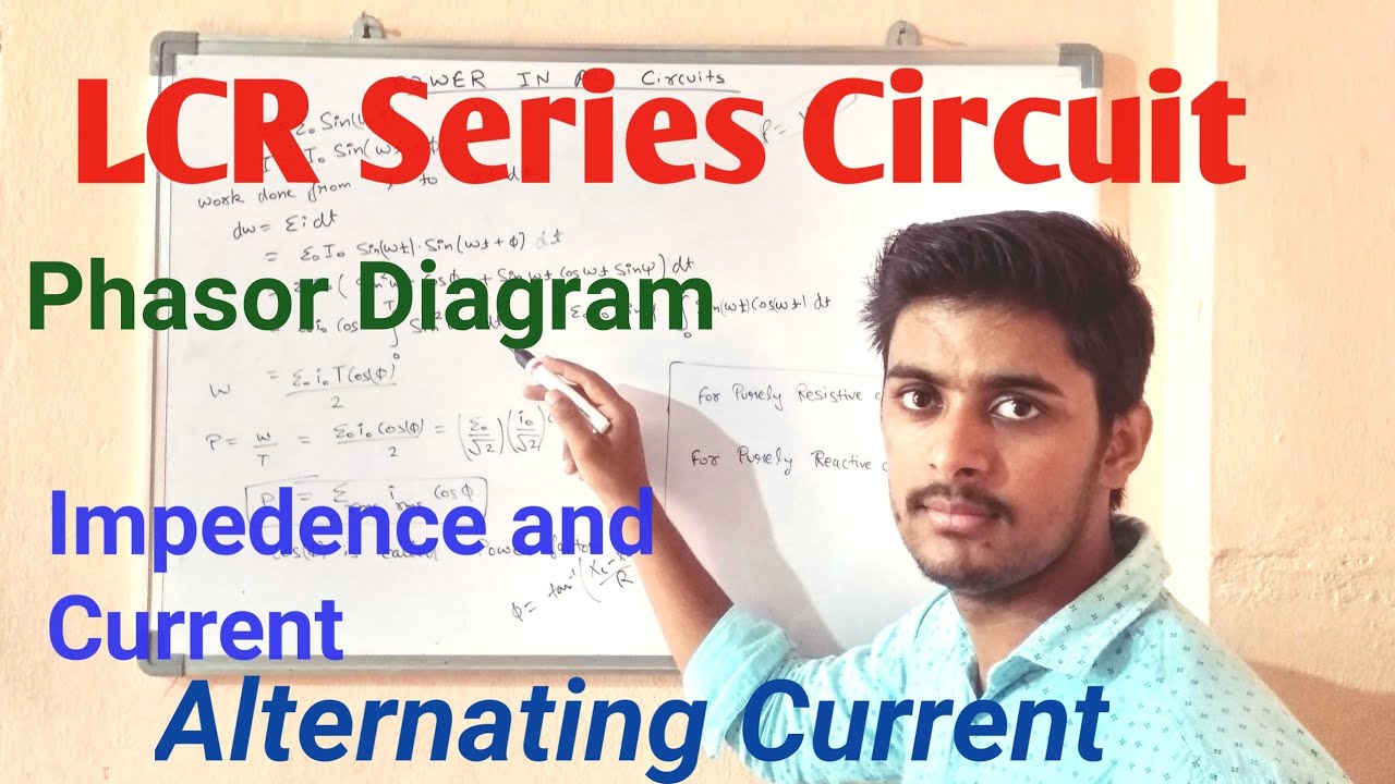 LCR Series Circuit Phasor Diagram || JEE/ Boards - YouTube