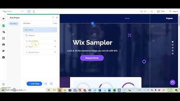 Wix Sampler Tutorial #5: How to Delete Menu Items