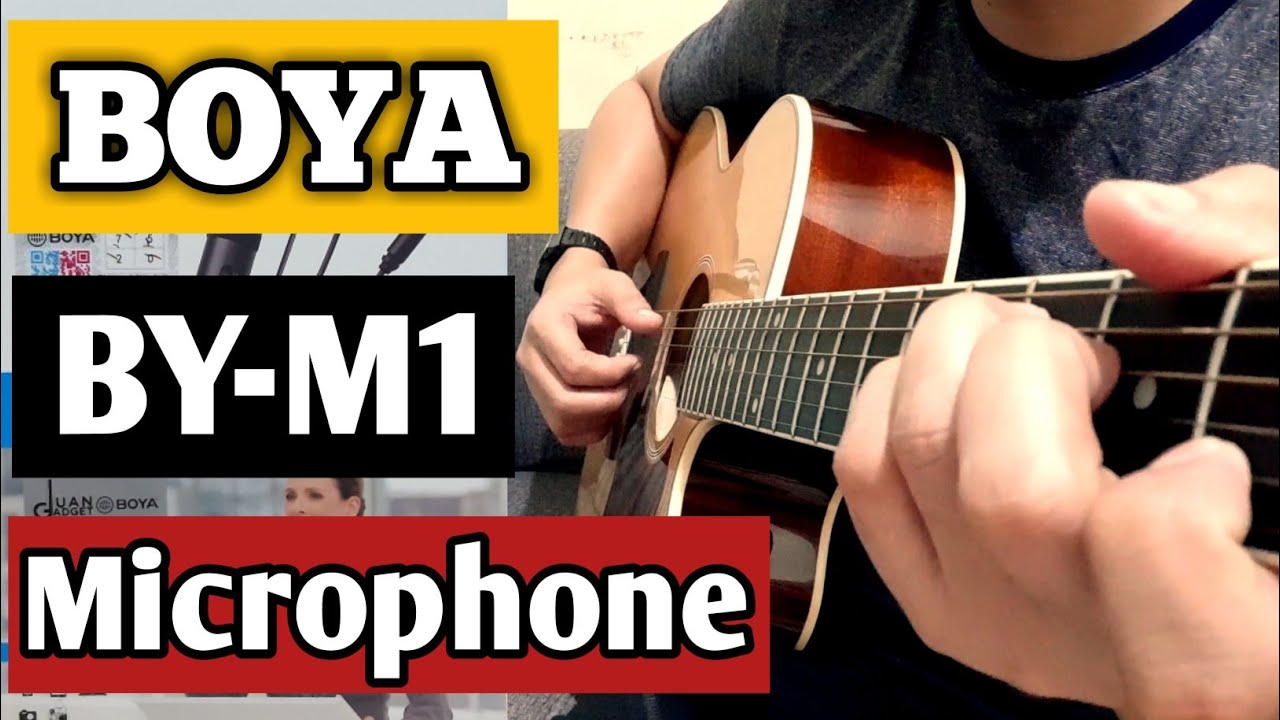 Best budget Microphone for guitar recording BOYA BYM1 YouTube