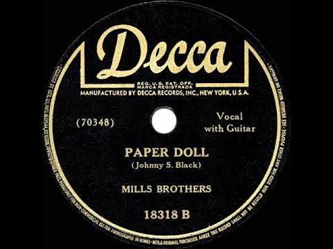 Psychiatry gambling Mercury 1943 HITS ARCHIVE: Paper Doll - Mills Brothers (a #1 record) - YouTube