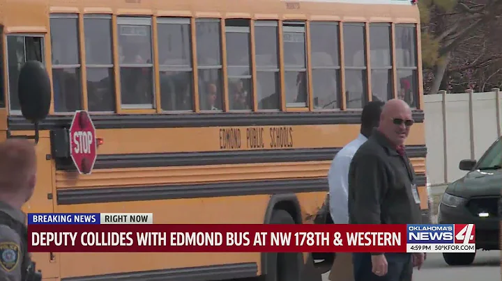 Edmond school bus and Cleveland County Sheriff's O...