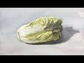 Still Life #106 - Watercolor Painting of a Chinese Cabbage