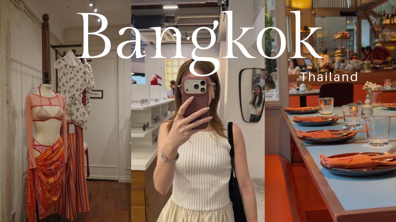 【Bangkok Vlog】バンコクのお洒落エリアを散策🇹🇭 3泊4日、一人旅。夏のクリスマスを全力で楽しむ🎄｜カフェ/ルーフトップバー/アパレル/スタバムーミンコラボ