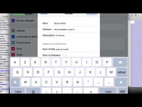 Configuration Messagerie Academique Ipad ou Iphone ac-rouen.fr