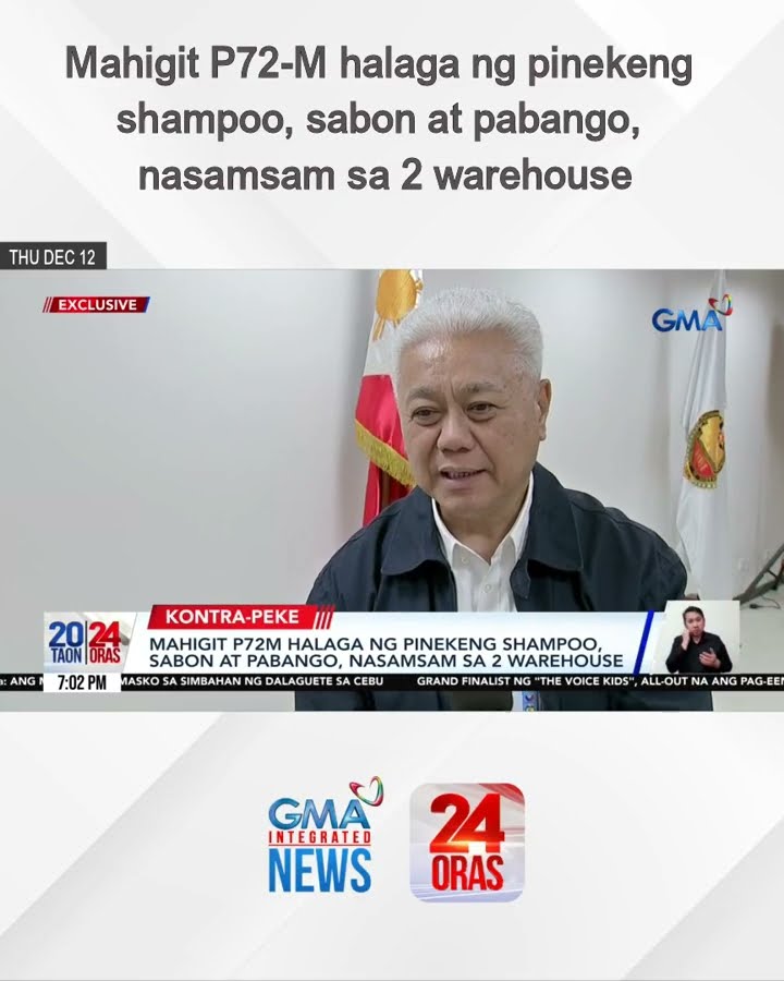 Mahigit P72-M halaga ng pinekeng shampoo, sabon at pabango, nasamsam sa 2 warehouse | 24 Oras