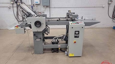 2018 Baum B20 Pile Feed Paper Folder - 122122000827A