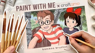 Studio Ghibli Kiki's Delivery Service relaxing painting process ft. Craftamo