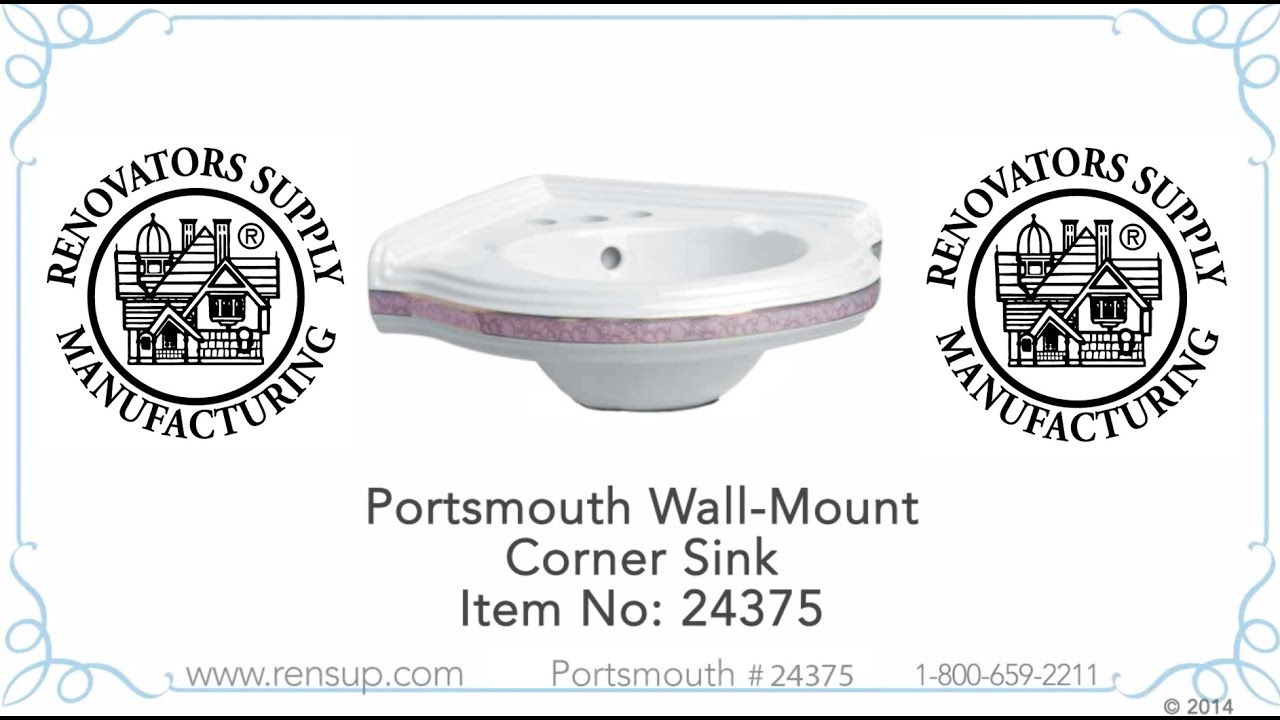 Rose Portsmouth Wall Mount Corner Sink Renovator S Supply