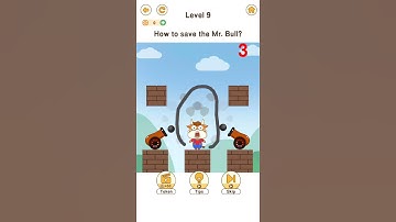 Brain Go 2: Test your brai‪n‬ Save Mr Bull All Level 9 Gameplay Walkthrough | (step-by-step)