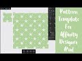 Create A Pattern Template In Affinity Designer iPad