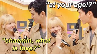 Chaemin was taken aback when Eunchae asked this *not suitable for teens* question