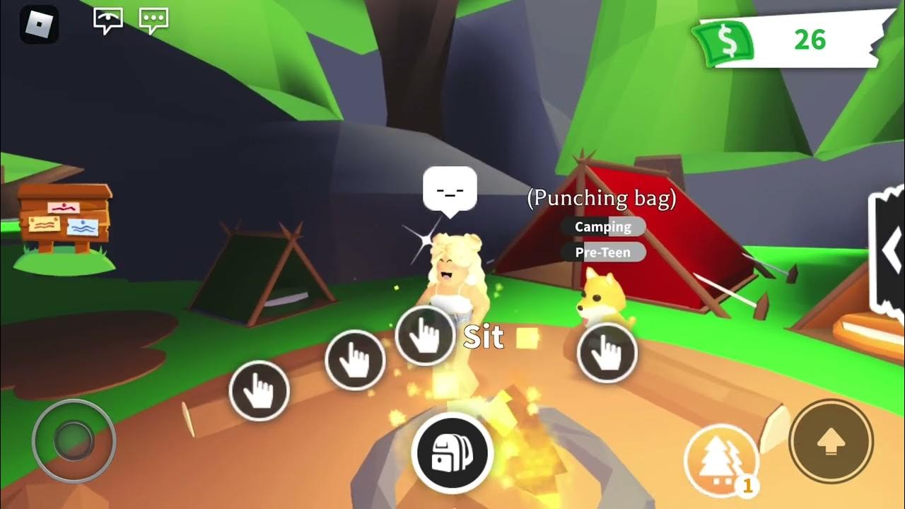 Adopt me camping task be like YouTube