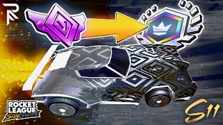 Grand Champion Match Placing Rank 132 in Season 11 | Rocket League Sideswipe | 2v2 Gameplay