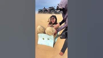 Em gái korea trượt cát, Trượt Cát Mạo Hiểm 🏂 Tốc Độ Chóng Mặt 013 | Sandboarding Vietnam #Shorts