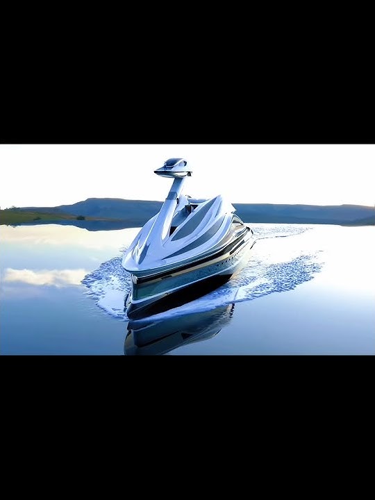 Alien advance technology super luxury yacht with helipad and little super boats #shorts #trending