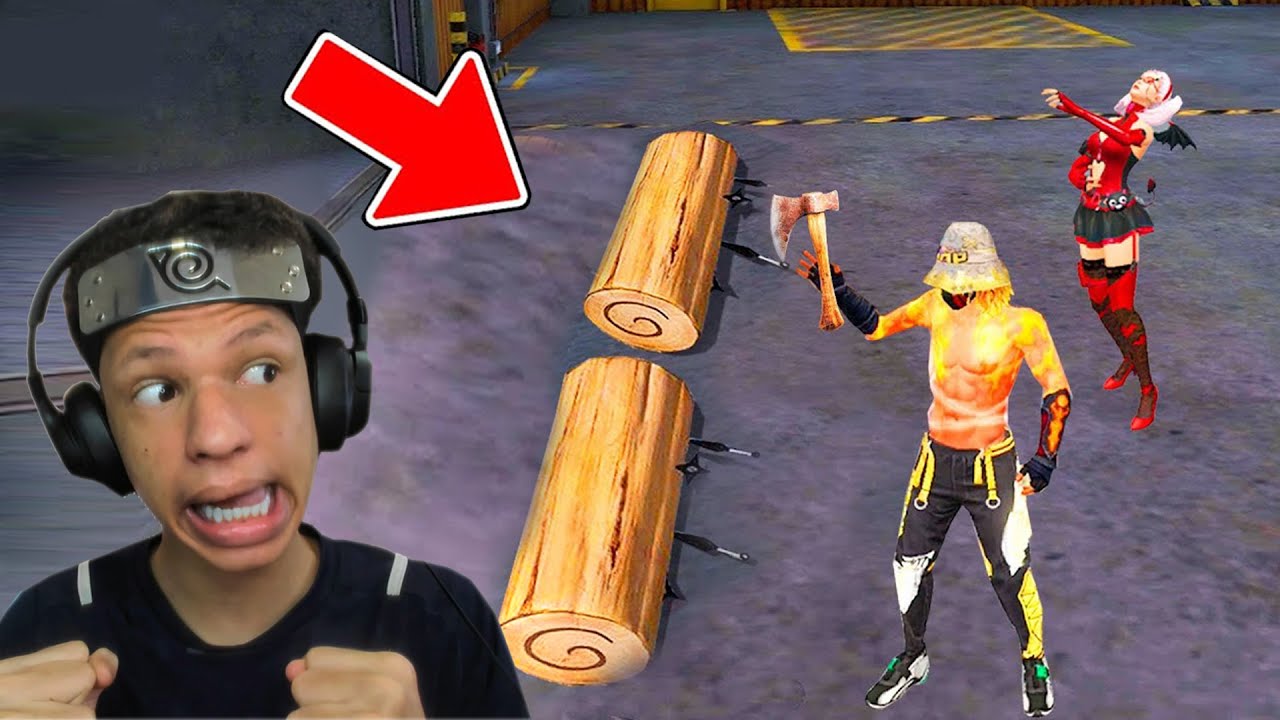 USEI O NOVO TRONCO DO NARUTO NO MEIO DA PARTIDA DO FREE FIRE!