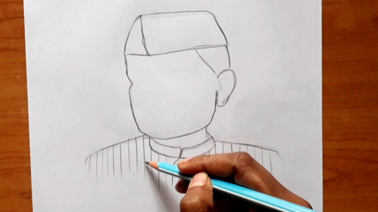 How to draw Dr. Rajendra Prasad step by step | President Dr ...