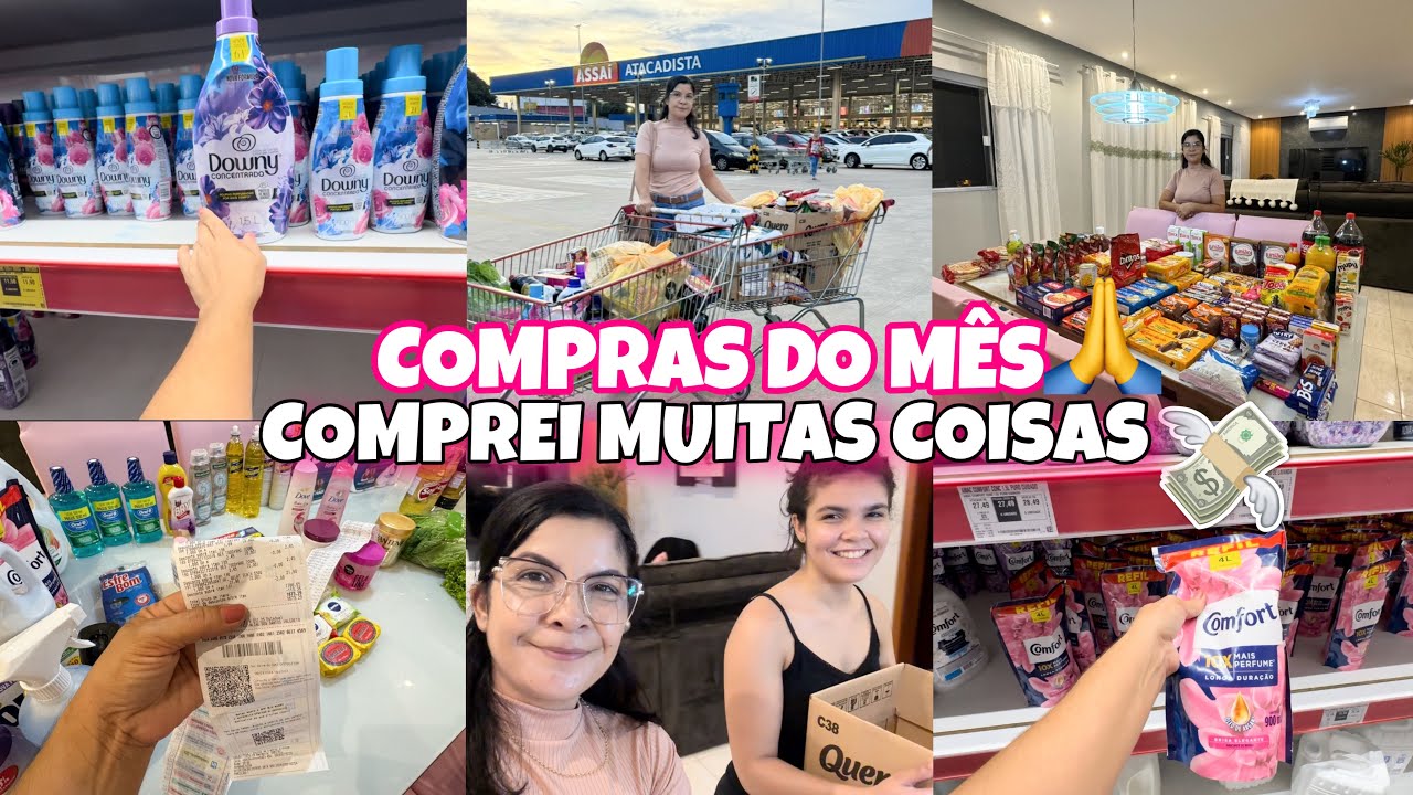 COMPRAS DO MÊS NO ASSAÍ ATACADISTA | Comprei Muitas Coisas | VALOR TOTAL 💸