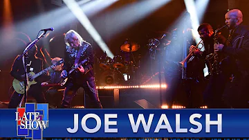 "Rocky Mountain Way" - Joe Walsh with Louis Cato and The Late Show Band