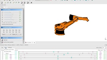 FreeCAD Robot - Workcell status window