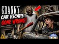 Granny's haunted house chapter 1| Car escape gone wrong🤣🤣🤣💀💀 #granny #horror #games 