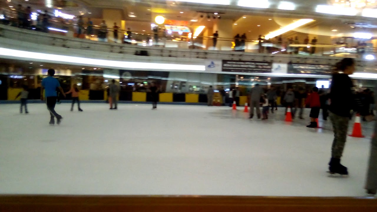 Ice skating mall Taman Anggrek - YouTube