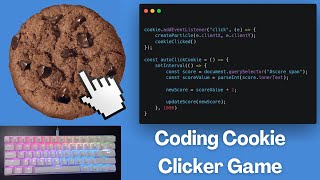 ASMR Programming - Coding Cookie Clicker Game - No talking screenshot 4