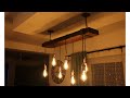 DIY rustic chandelier step-by-step