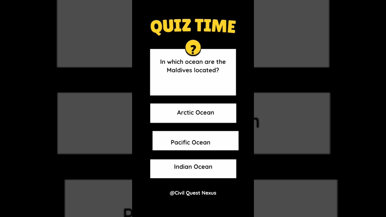 IN WHICH OCEAN ARE THE MALDIVES LOCATED ? 