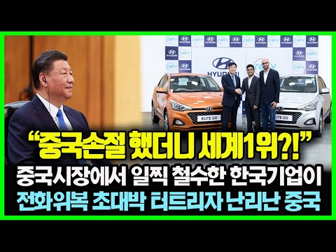 "한국기업이 중국과 단절했더니 세계1위 될 듯!" 중국시장에서 다른기업 보다 일찍 철수한 한국기업이 엄청난 전화위복 대박트리자 난리난 중국상황