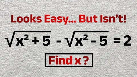 SAT-Math: Most Students MISS This Radical Equation | Can You Solve This? - ACT, GCSE Maths 