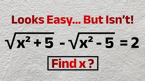 SAT-Math: Most Students MISS This Radical Equation | Can You Solve This? - ACT, GCSE Maths 