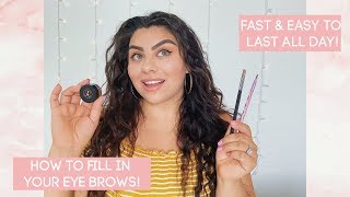 How to fill and shape your EYE BROWS and make them last all day |mrsesmegarcia