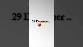 29 December Stetus Special Day