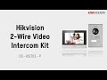 Hikvision 2-Wire Video Intercom Kit - DS - KIS703 - P
