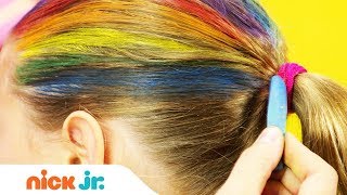 How to Create a Rainbow Helmet 🌈 Style Files Hair Tutorial | Sunny Day’s Style Files | Nick Jr. screenshot 5