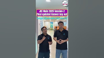 JEE Main 2025 Session 2 Final Updated Answer Key Out | #jeemains #jeeanswerkey #ntalatestupdate