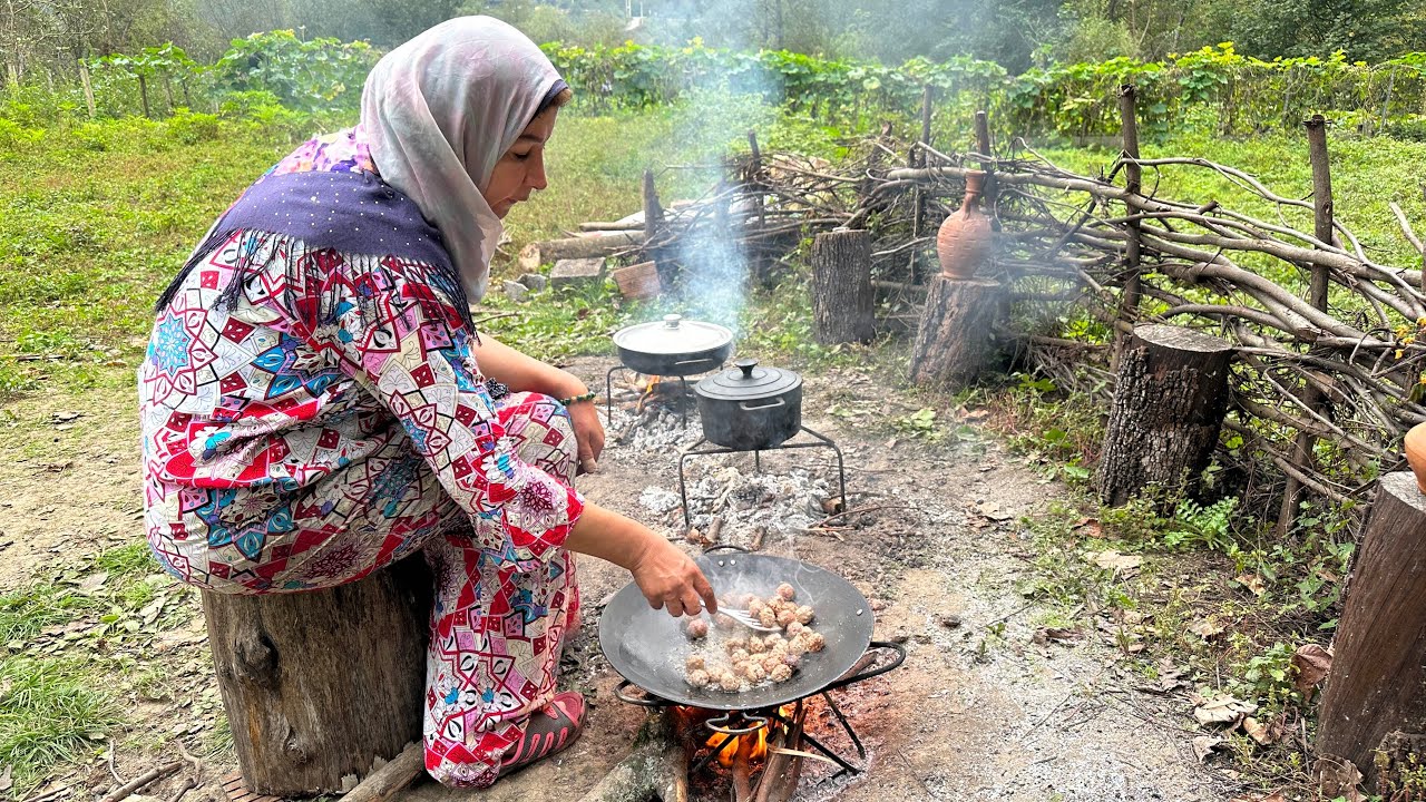 Village Lifestyle In IRAN | Cooking Minced meat | Rural Life In IRAN ...