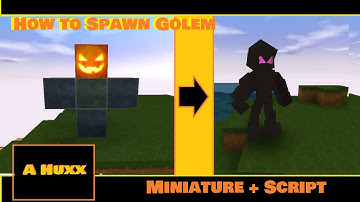 How to make iron golem : miniworld block art MWBA