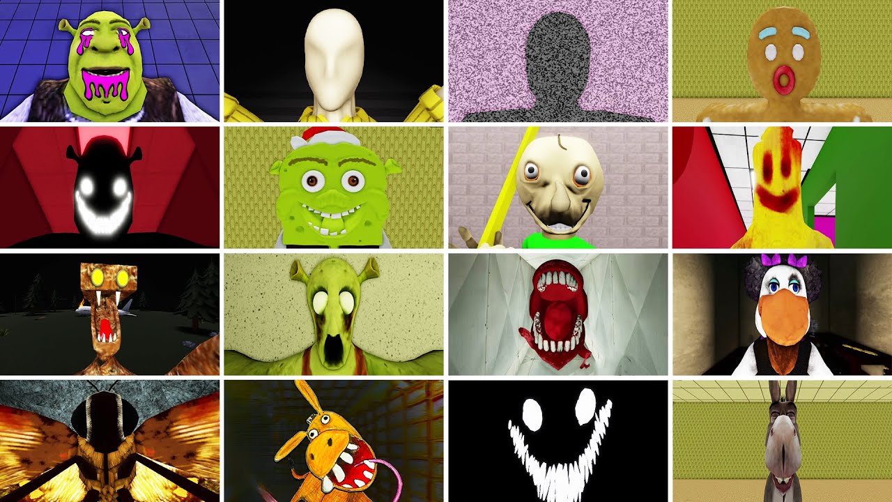 New Roblox Jumpscares | Shrek in The Backrooms