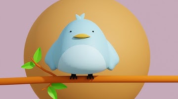 Cartoon bird Blender Tutorial