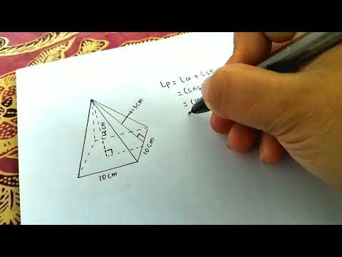 Video: Bagaimanakah anda mencari luas tapak piramid heksagon?